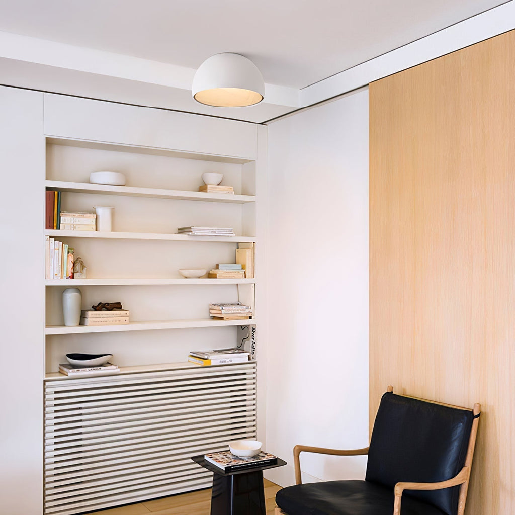 Solara Plafonnier Dôme Bois Minimaliste - Neutralighting
