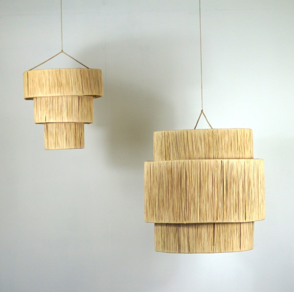 Suspension en raphia - Triple