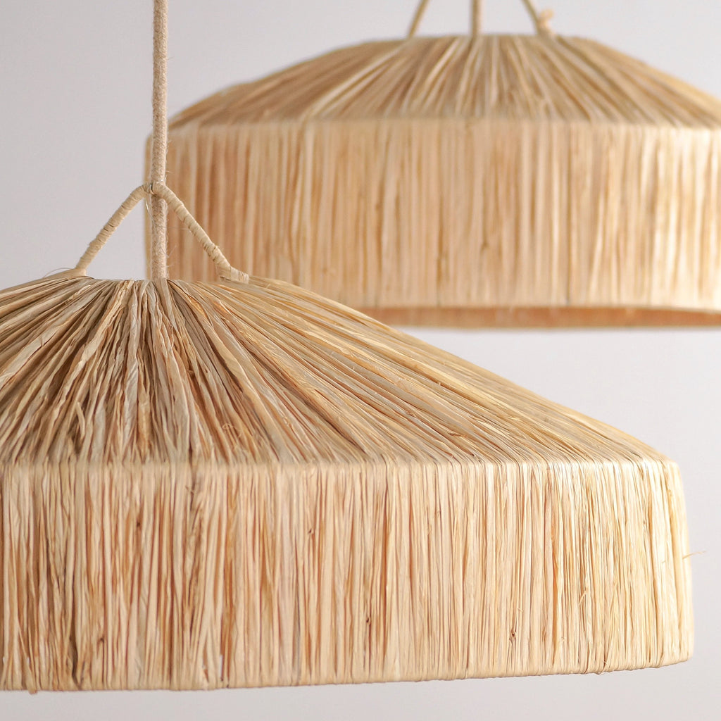 Suspension en raphia - Parasol