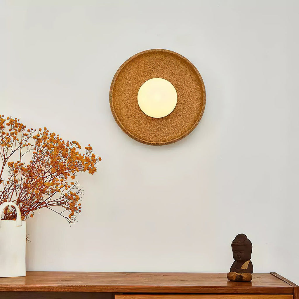 Civarir Applique Murale Ronde en Verre Céramique Minimaliste Moderne - Neutralighting