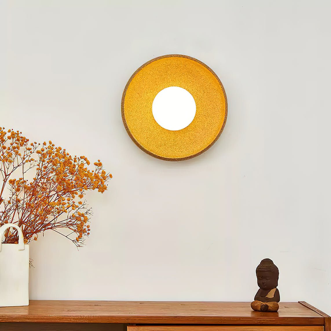 Civarir Applique Murale Ronde en Verre Céramique Minimaliste Moderne - Neutralighting