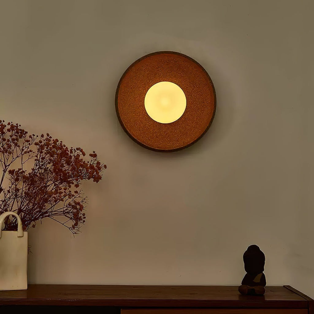 Civarir Applique Murale Ronde en Verre Céramique Minimaliste Moderne - Neutralighting