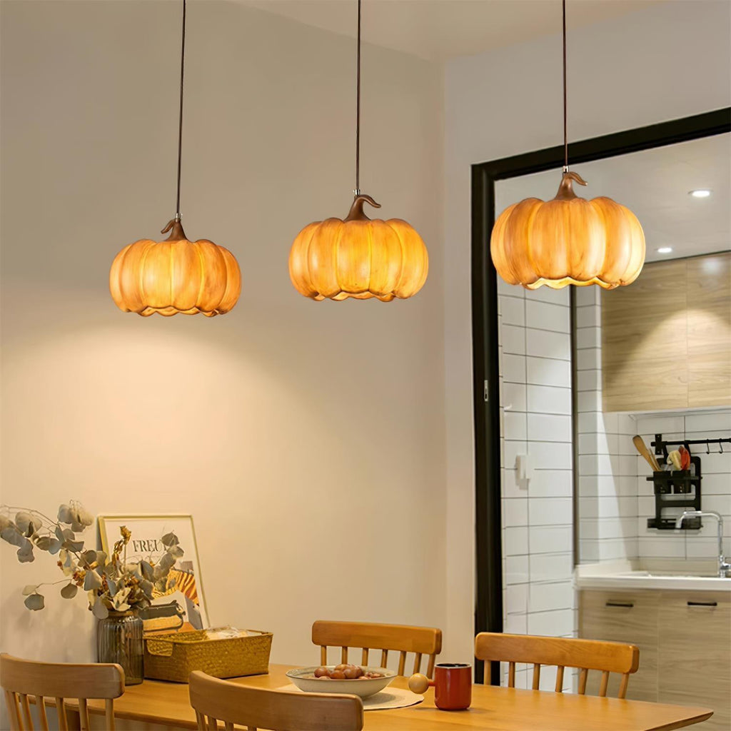 Duzy Pumpkin Lampe Suspendue Résine Vintage Japonaise - Neutralighting