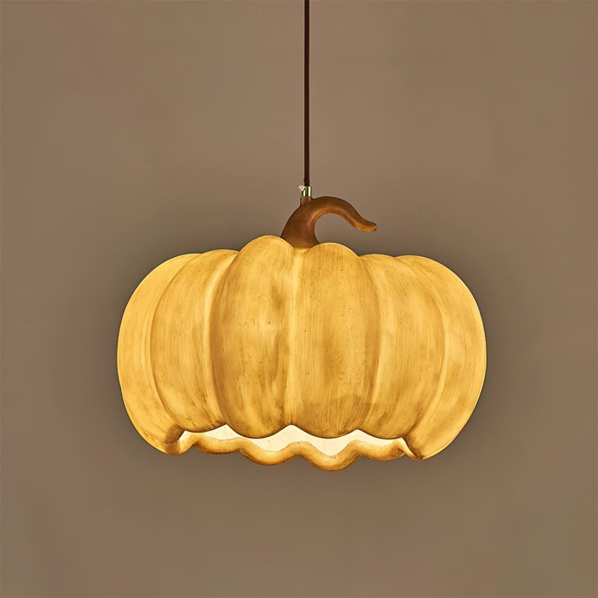 Duzy Pumpkin Lampe Suspendue Résine Vintage Japonaise - Neutralighting