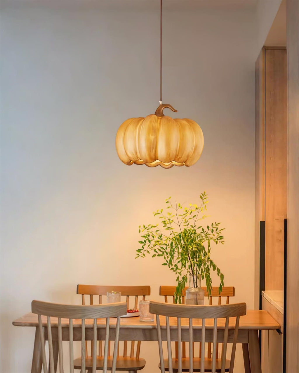 Duzy Pumpkin Lampe Suspendue Résine Vintage Japonaise - Neutralighting