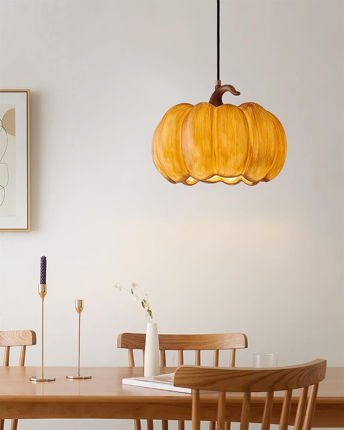 Duzy Pumpkin Lampe Suspendue Résine Vintage Japonaise - Neutralighting