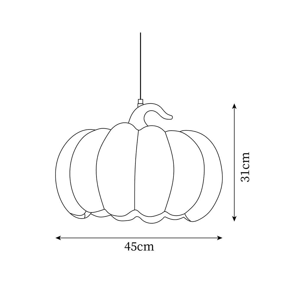Duzy Pumpkin Lampe Suspendue Résine Vintage Japonaise - Neutralighting