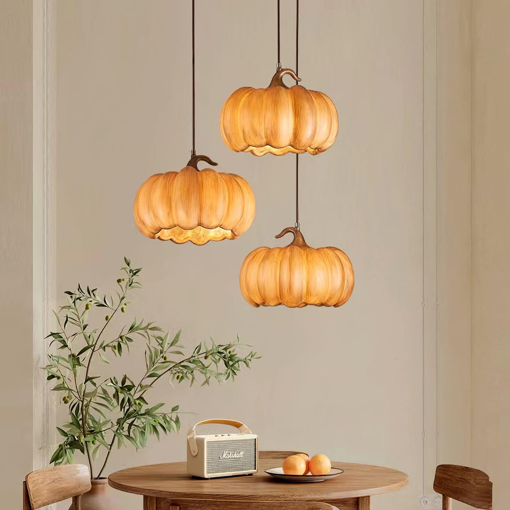 Duzy Pumpkin Lampe Suspendue Résine Vintage Japonaise - Neutralighting