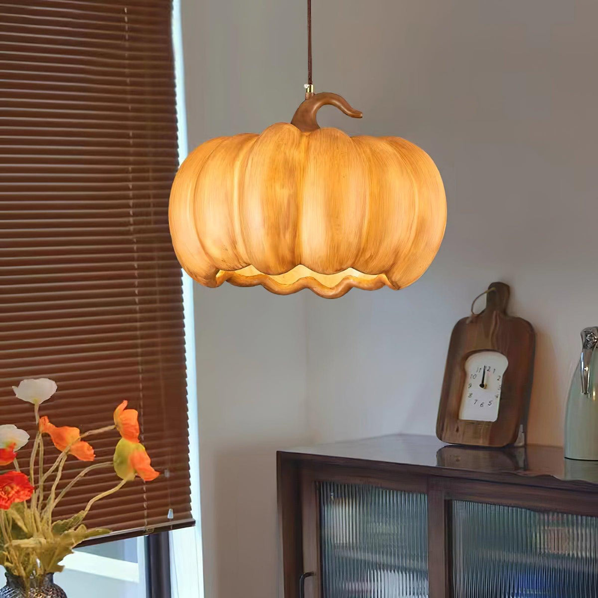 Duzy Pumpkin Lampe Suspendue Résine Vintage Japonaise - Neutralighting