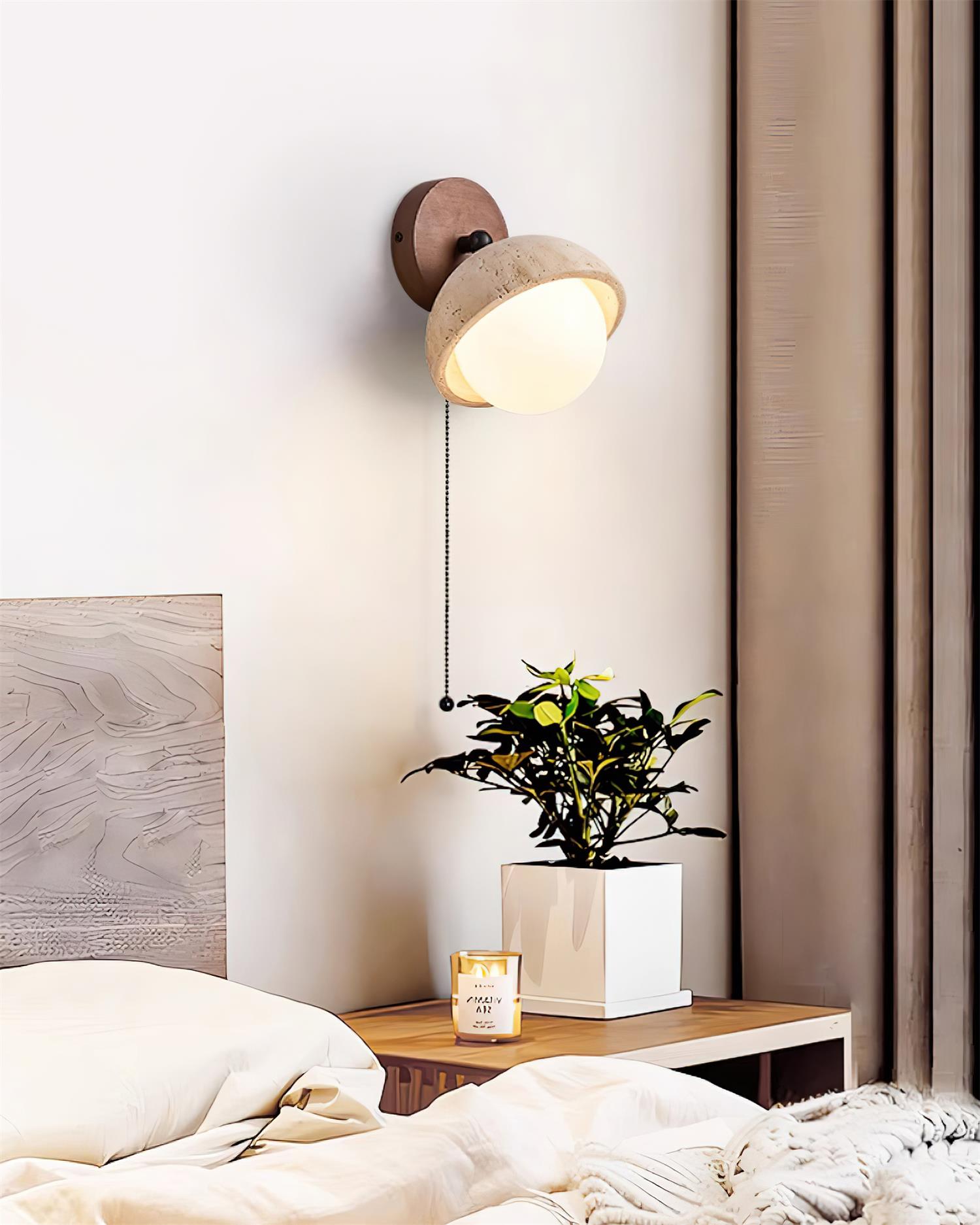 Elara Applique Murale Moderne Minimaliste en Bois - Neutralighting