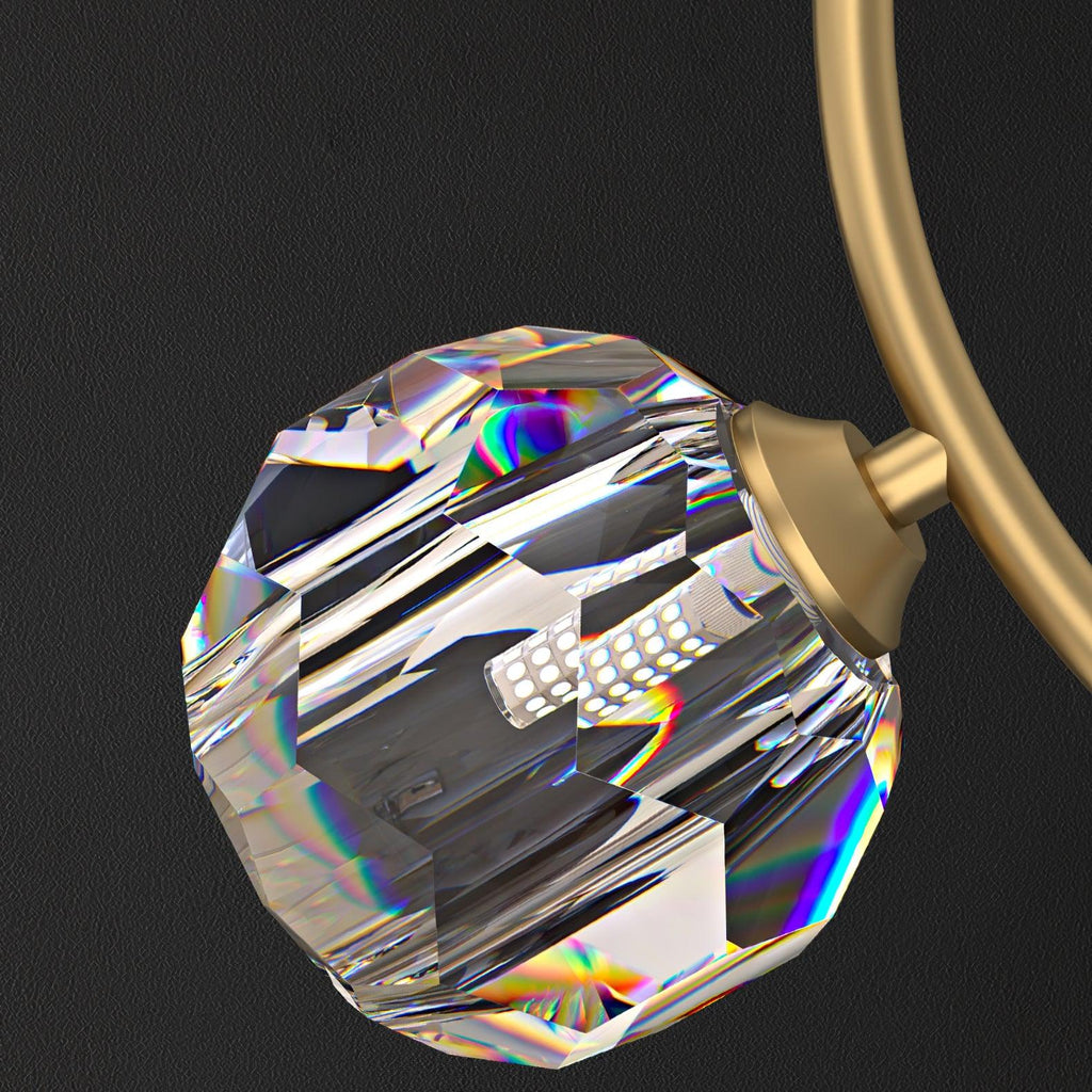 Lustra Chandelier Cuivre et Cristal Géométrique - Neutralighting