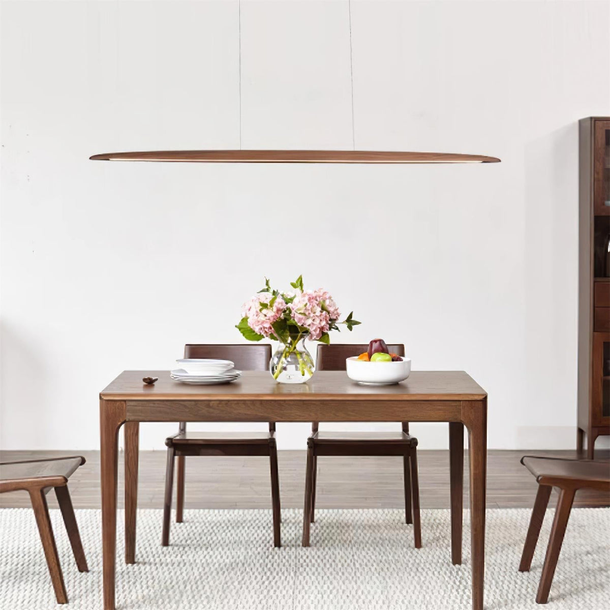 Duvane Lampe Suspendue LED Minimaliste en Bois - Neutralighting