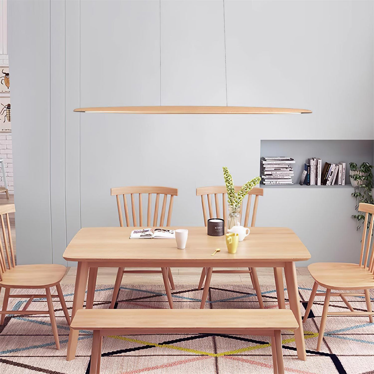 Duvane Lampe Suspendue LED Minimaliste en Bois - Neutralighting