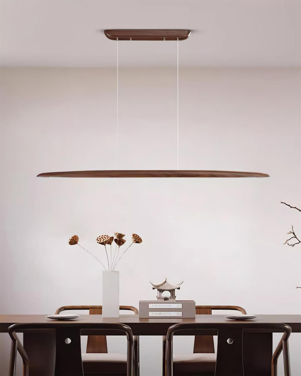 Duvane Lampe Suspendue LED Minimaliste en Bois - Neutralighting