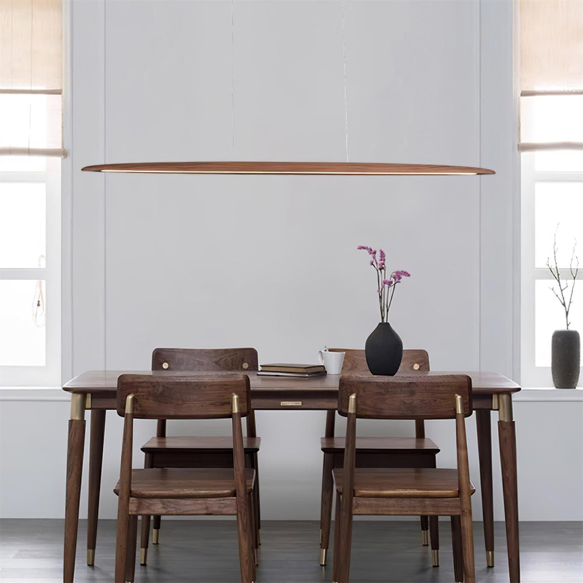 Duvane Lampe Suspendue LED Minimaliste en Bois - Neutralighting