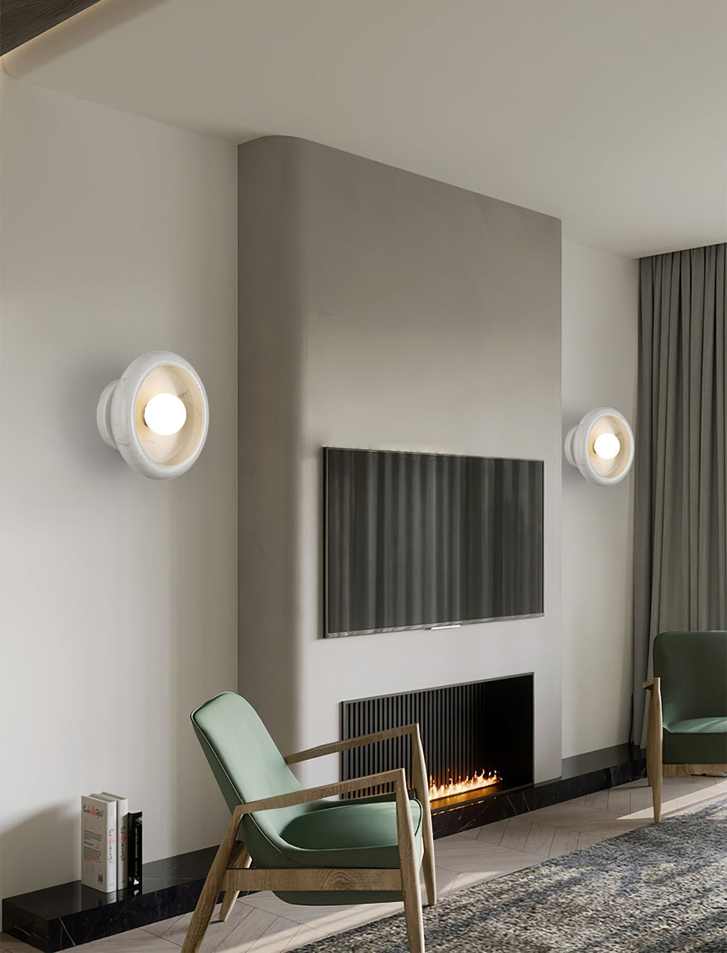 Zemirir Applique Murale Art Nordique Marbre Jade - Neutralighting