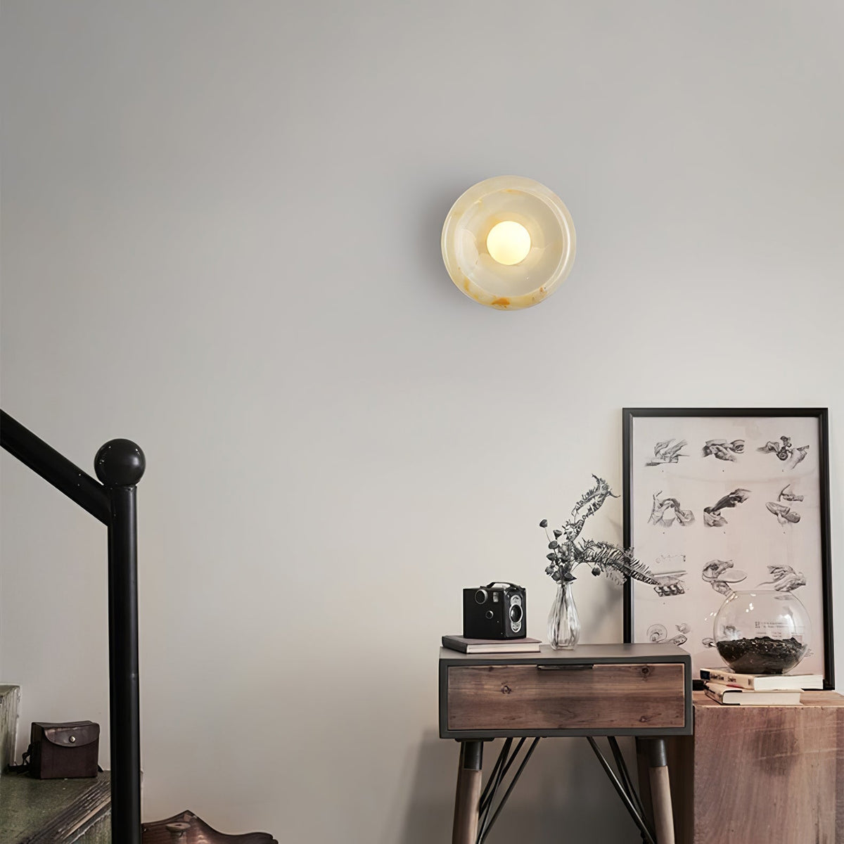Zemirir Applique Murale Art Nordique Marbre Jade - Neutralighting