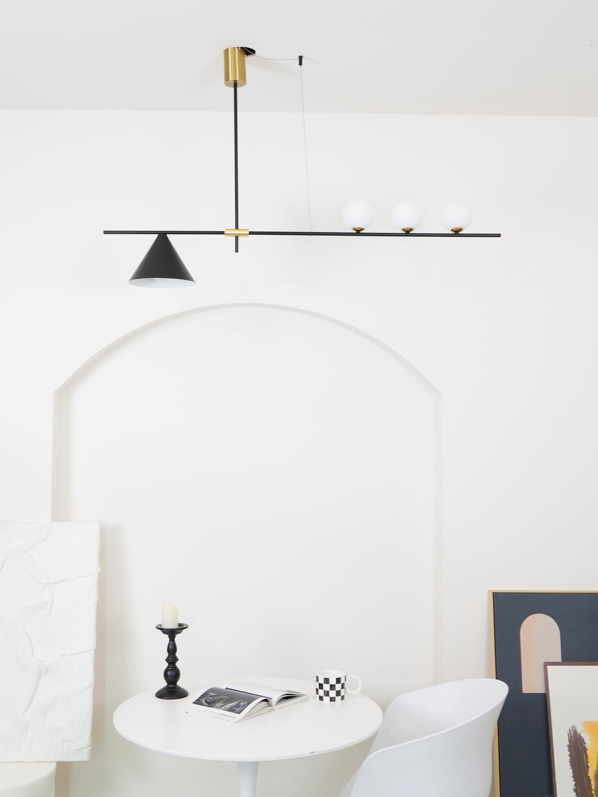 Lumora Suspension Dorée Contemporaine - Neutralighting