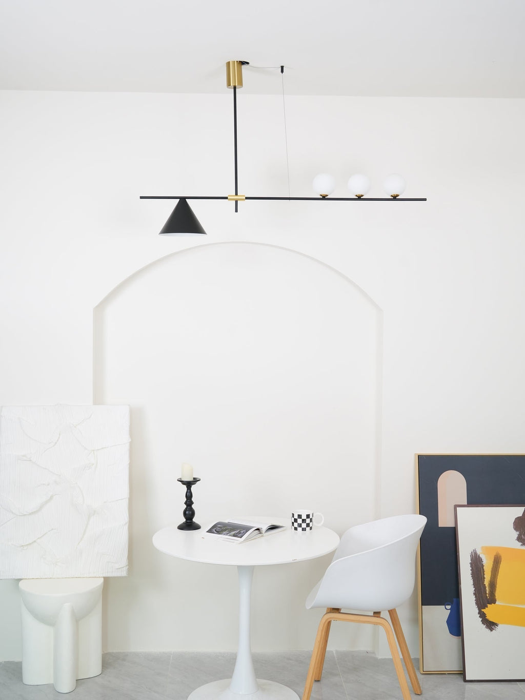 Lumora Suspension Dorée Contemporaine - Neutralighting