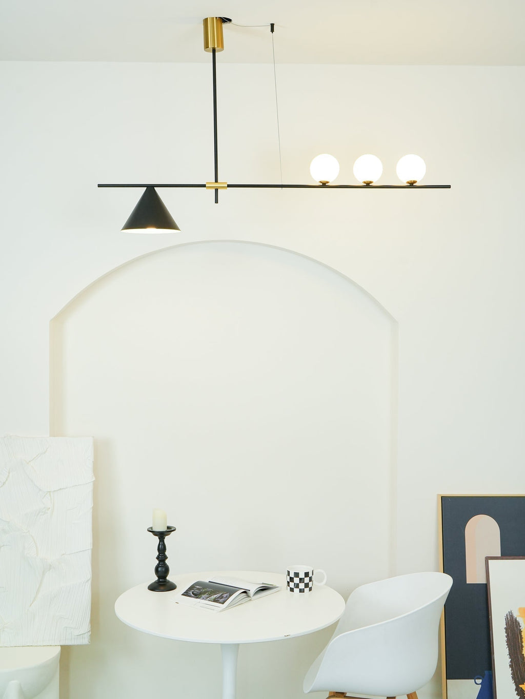Lumora Suspension Dorée Contemporaine - Neutralighting