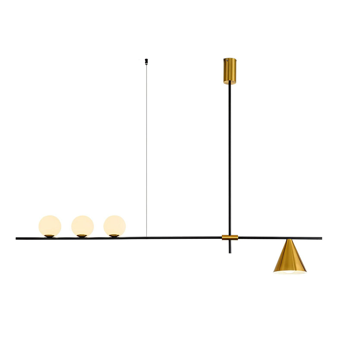 Lumora Suspension Dorée Contemporaine - Neutralighting