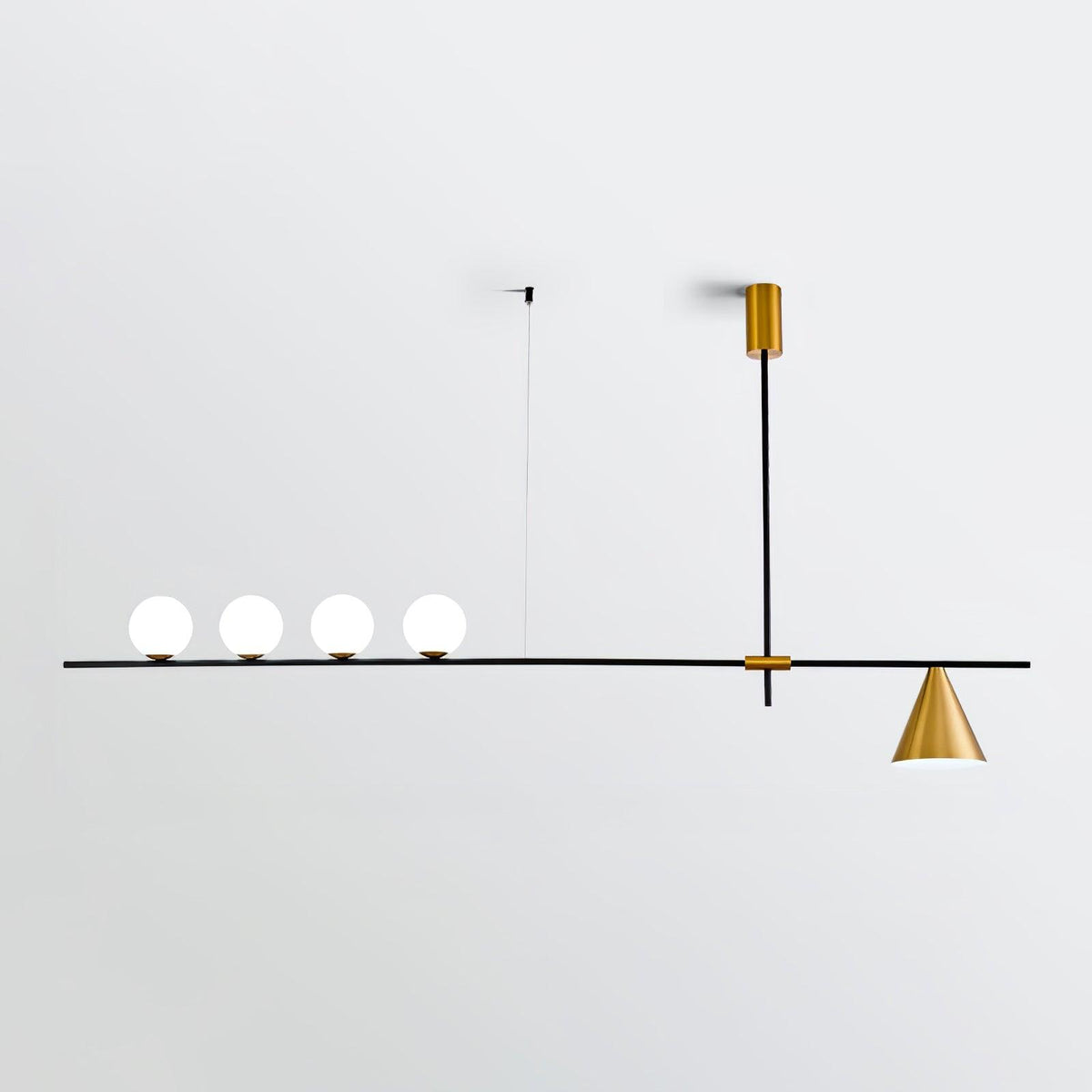 Lumora Suspension Dorée Contemporaine - Neutralighting