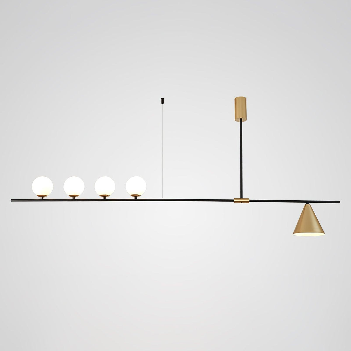 Lumora Suspension Dorée Contemporaine - Neutralighting