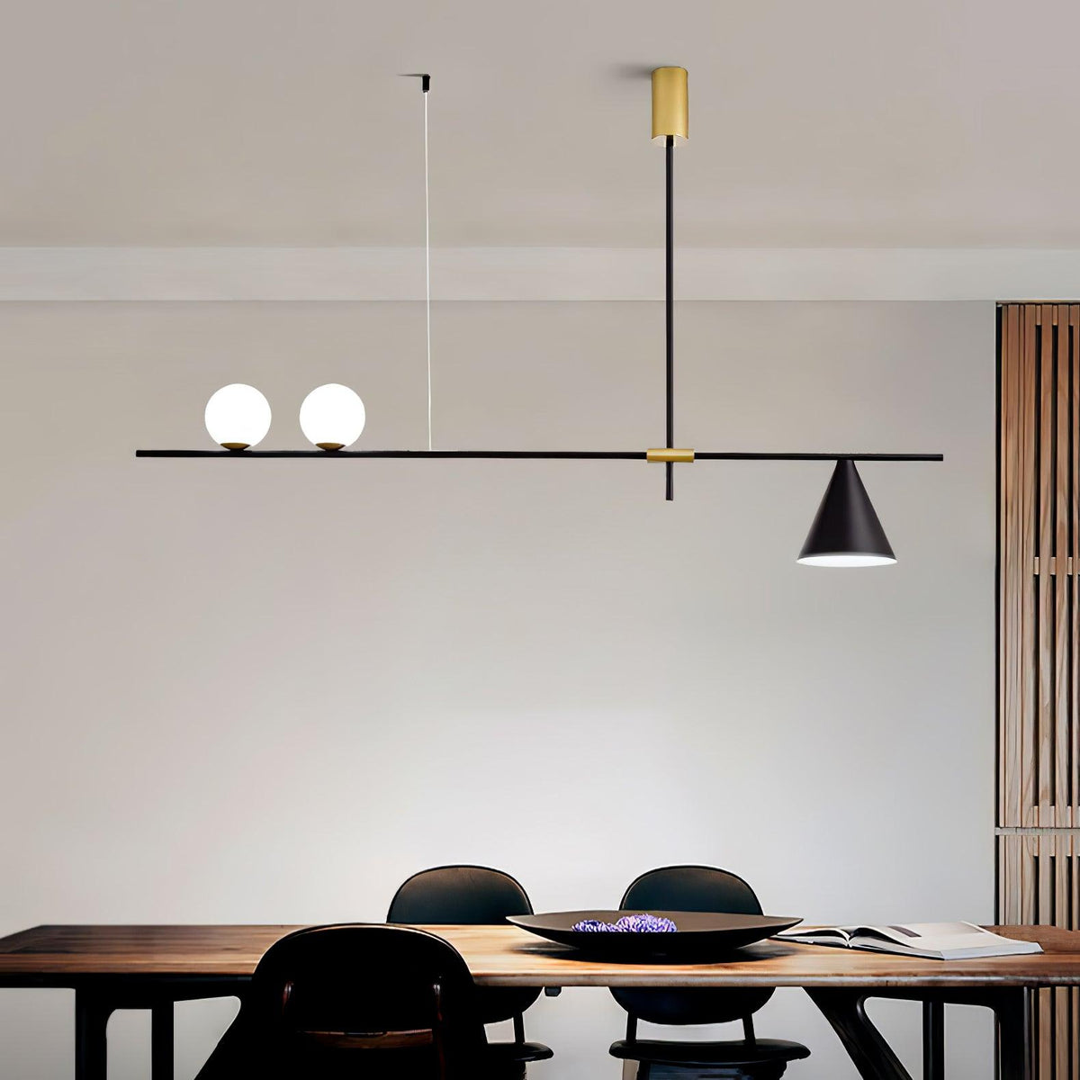 Lumora Suspension Dorée Contemporaine - Neutralighting