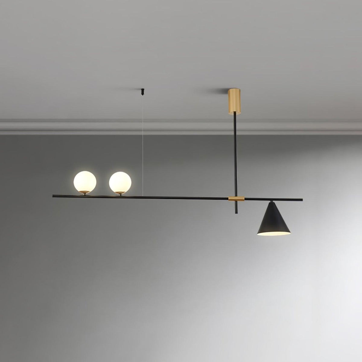 Lumora Suspension Dorée Contemporaine - Neutralighting