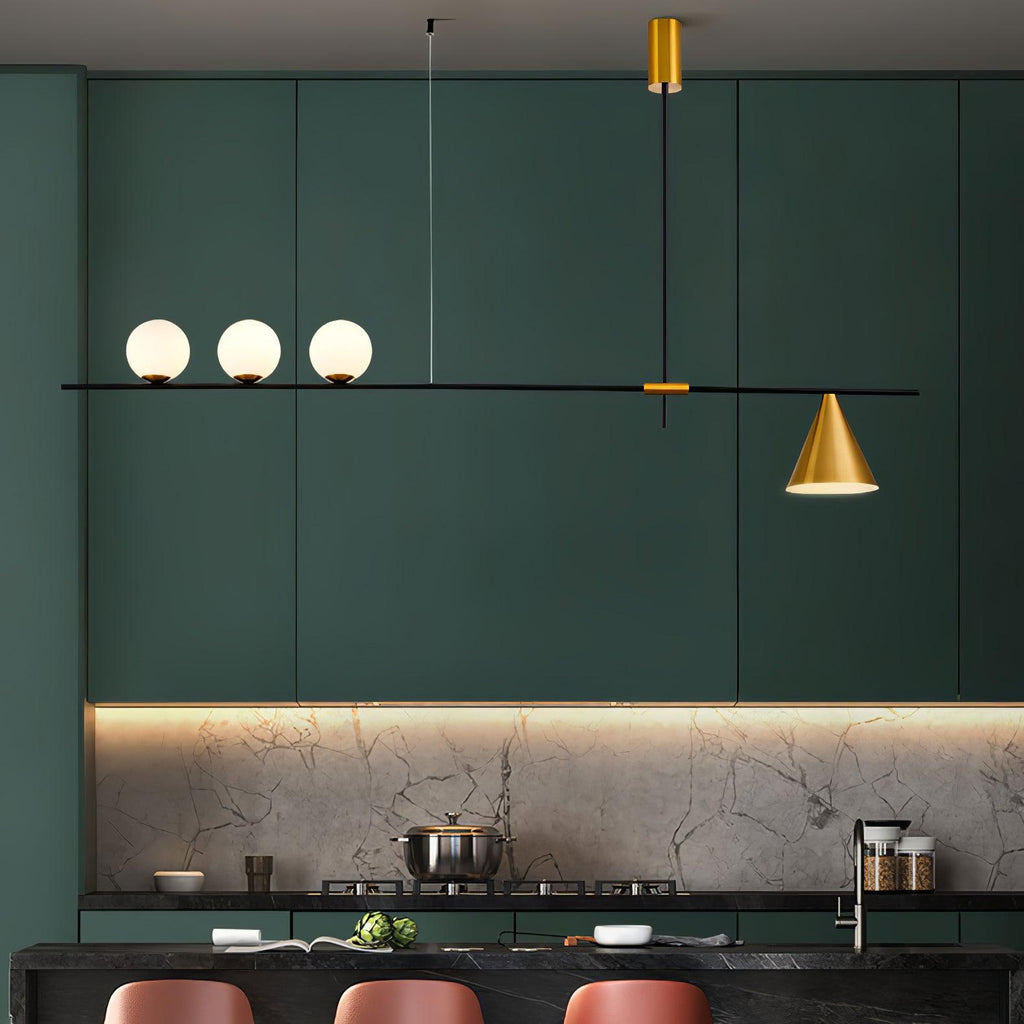 Lumora Suspension Dorée Contemporaine - Neutralighting