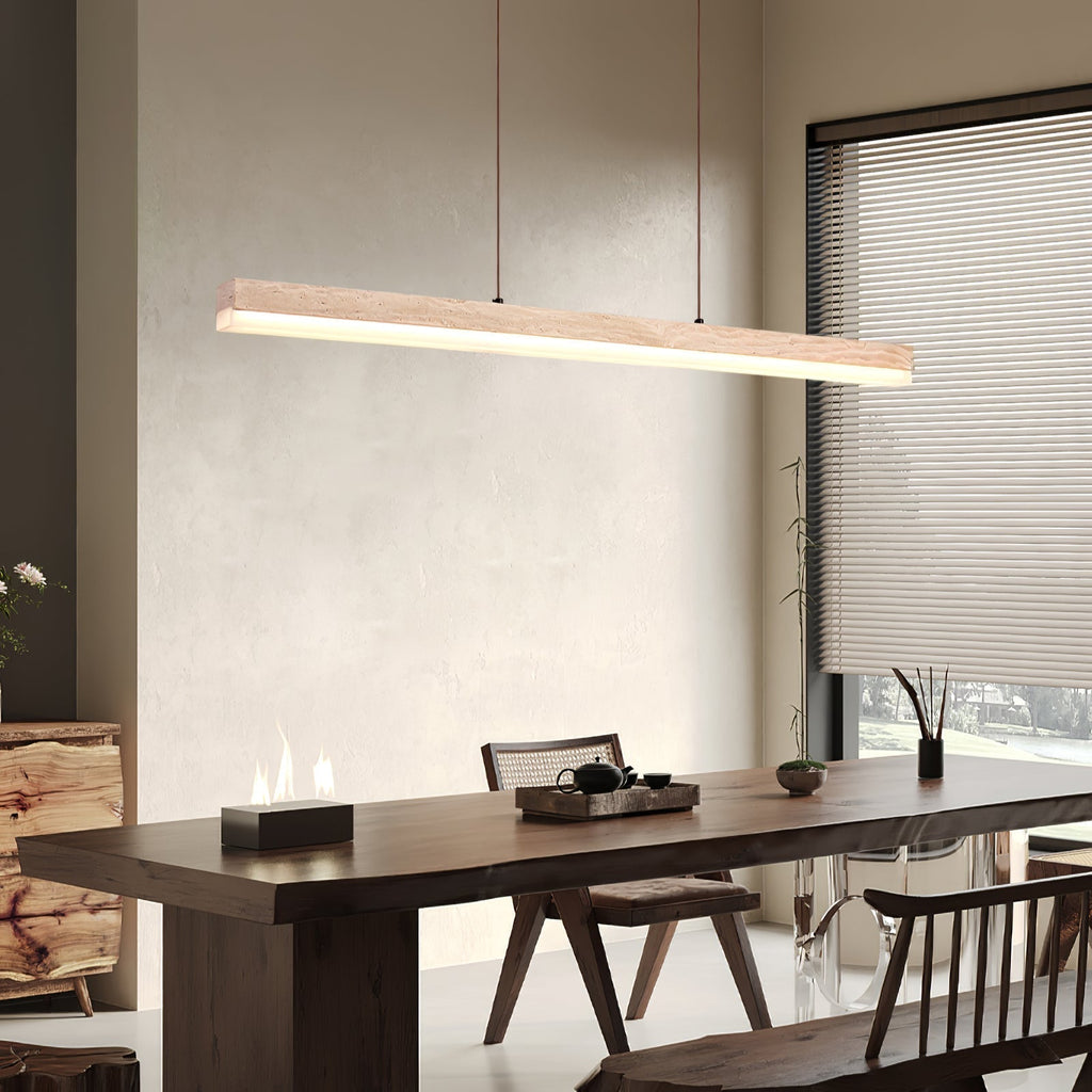 Ivsoryra Lampe Suspendue Rectangulaire en Travertin - Neutralighting