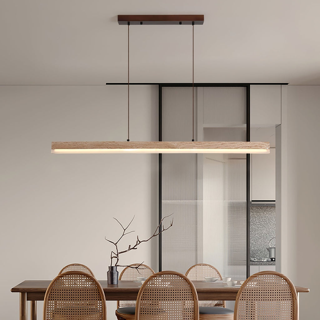 Ivsoryra Lampe Suspendue Rectangulaire en Travertin - Neutralighting