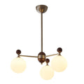 Cimirora Chandelier Bois Verre Élégance Traditionnelle - Neutralighting