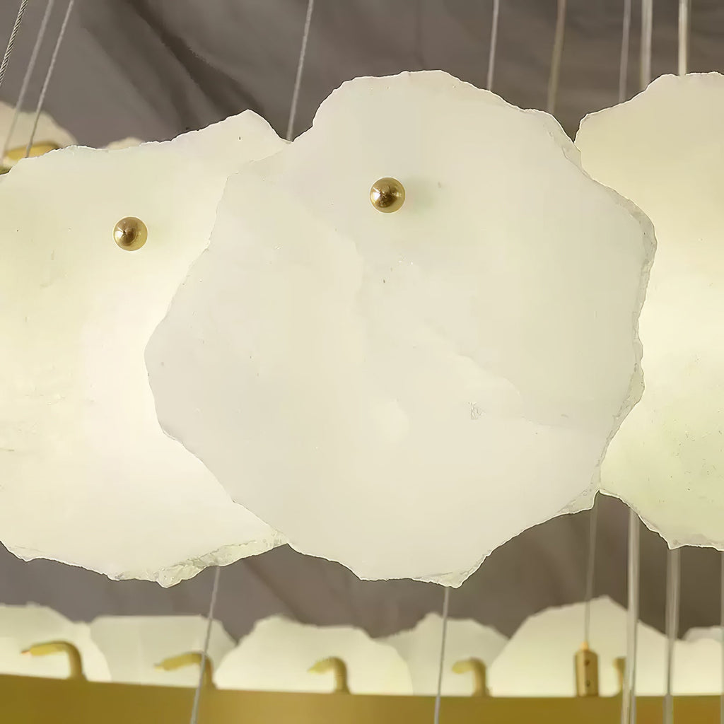 Selene Chandelier de Luxe en Albâtre - Neutralighting