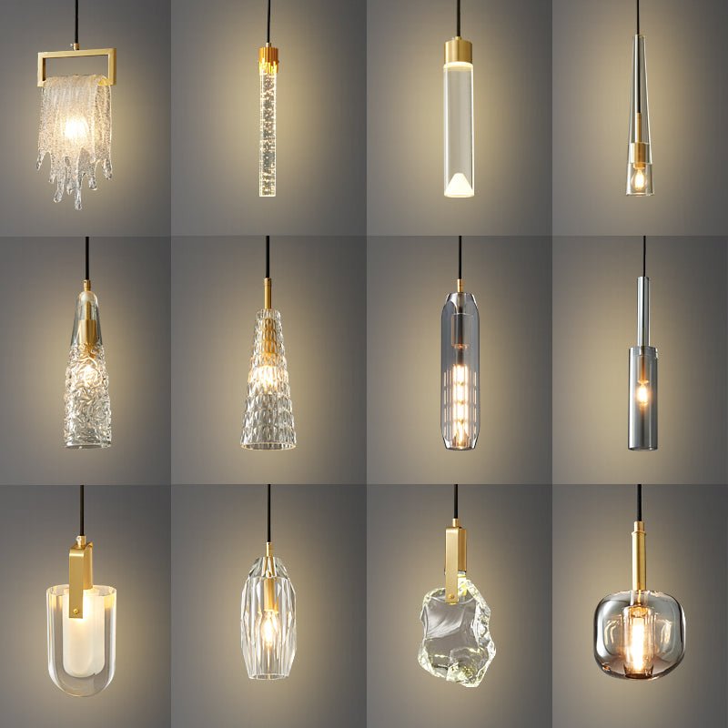 Lustra Lampe Pendante Abat-jour Transparent Cristal - Neutralighting