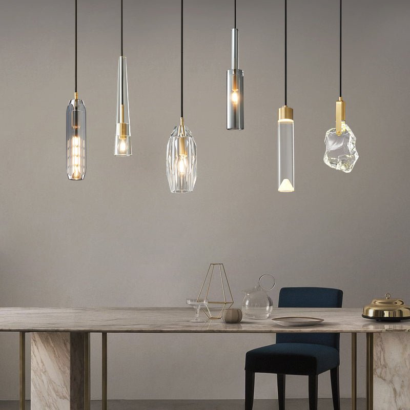 Lustra Lampe Pendante Abat-jour Transparent Cristal - Neutralighting