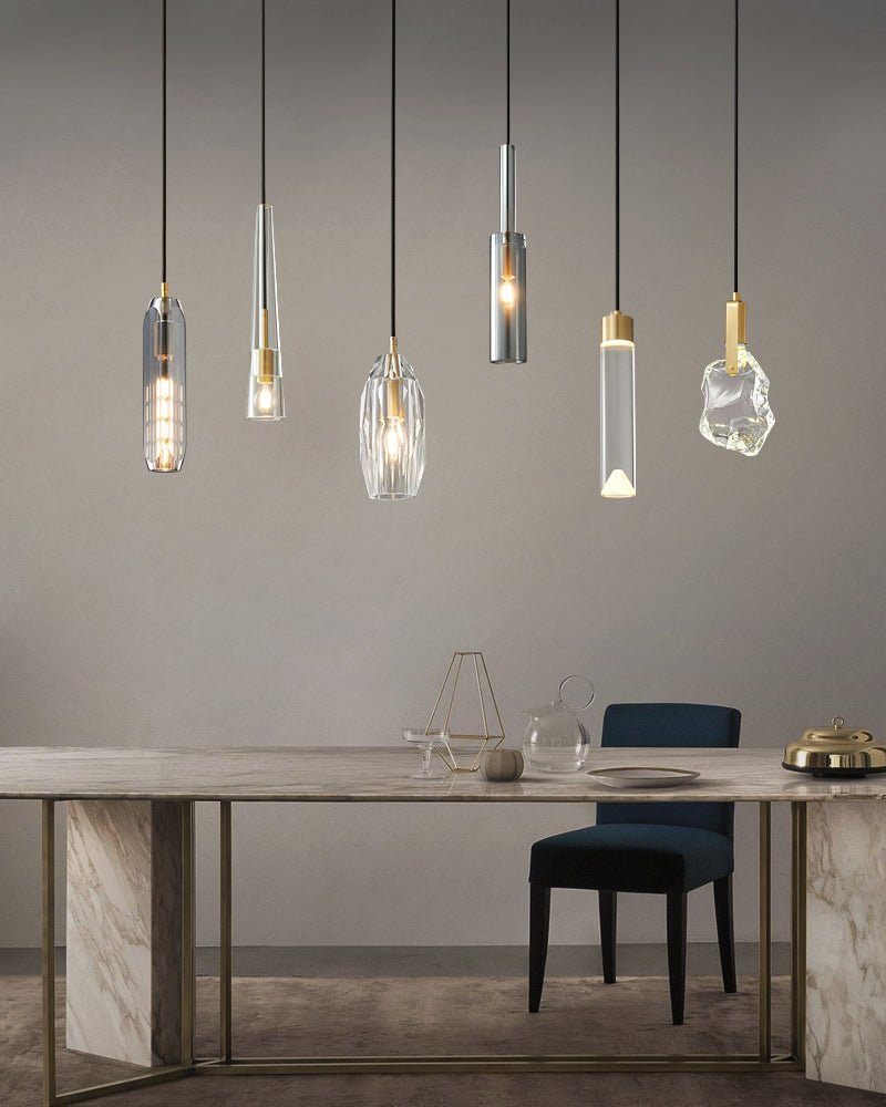 Lustra Lampe Pendante Abat-jour Transparent Cristal - Neutralighting