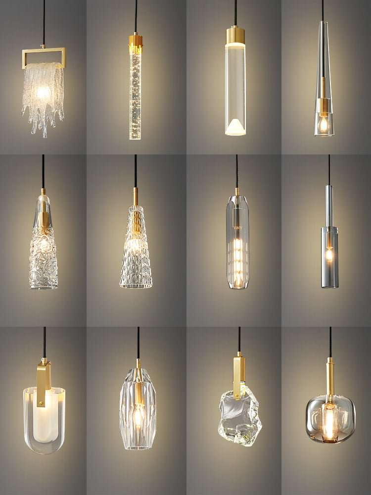 Lustra Lampe Pendante Abat-jour Transparent Cristal - Neutralighting