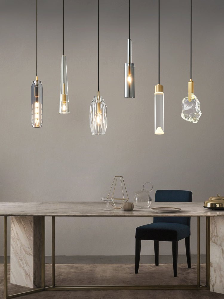 Lustra Lampe Pendante Abat-jour Transparent Cristal - Neutralighting