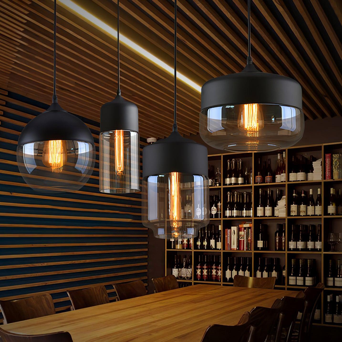 Aura Lampe Pendante Industrielle en Verre - Neutralighting