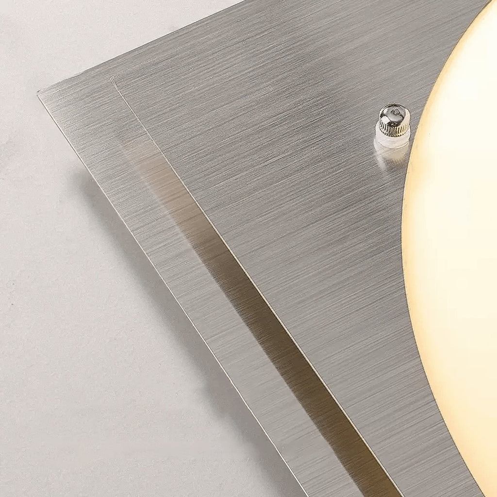 Astrain Plafonnier en Verre et Acier - Neutralighting