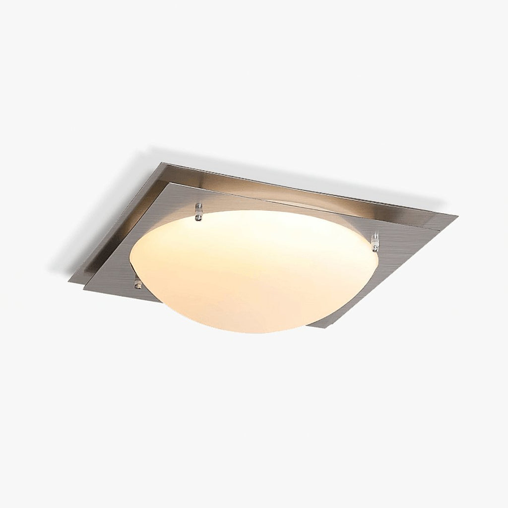 Astrain Plafonnier en Verre et Acier - Neutralighting