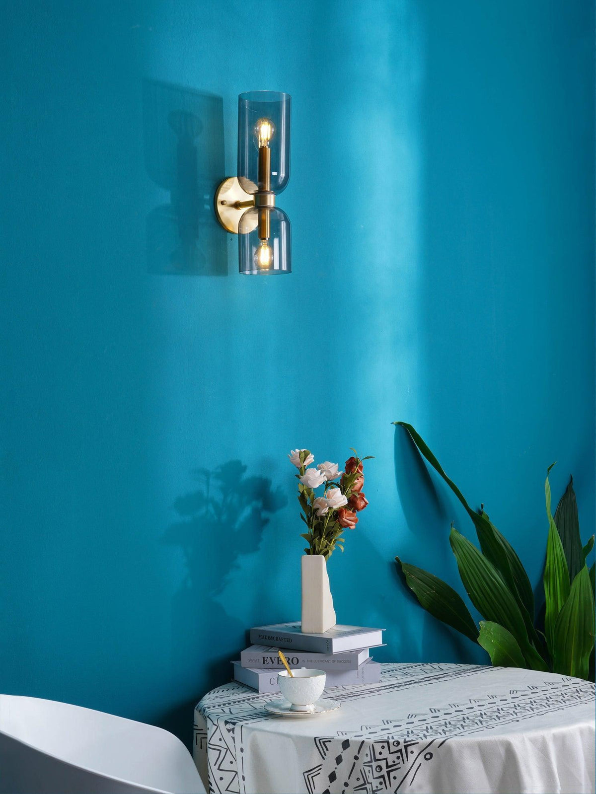Lylaearis Nordic Art Plug-In Glass Wall Lamp - Neutralighting