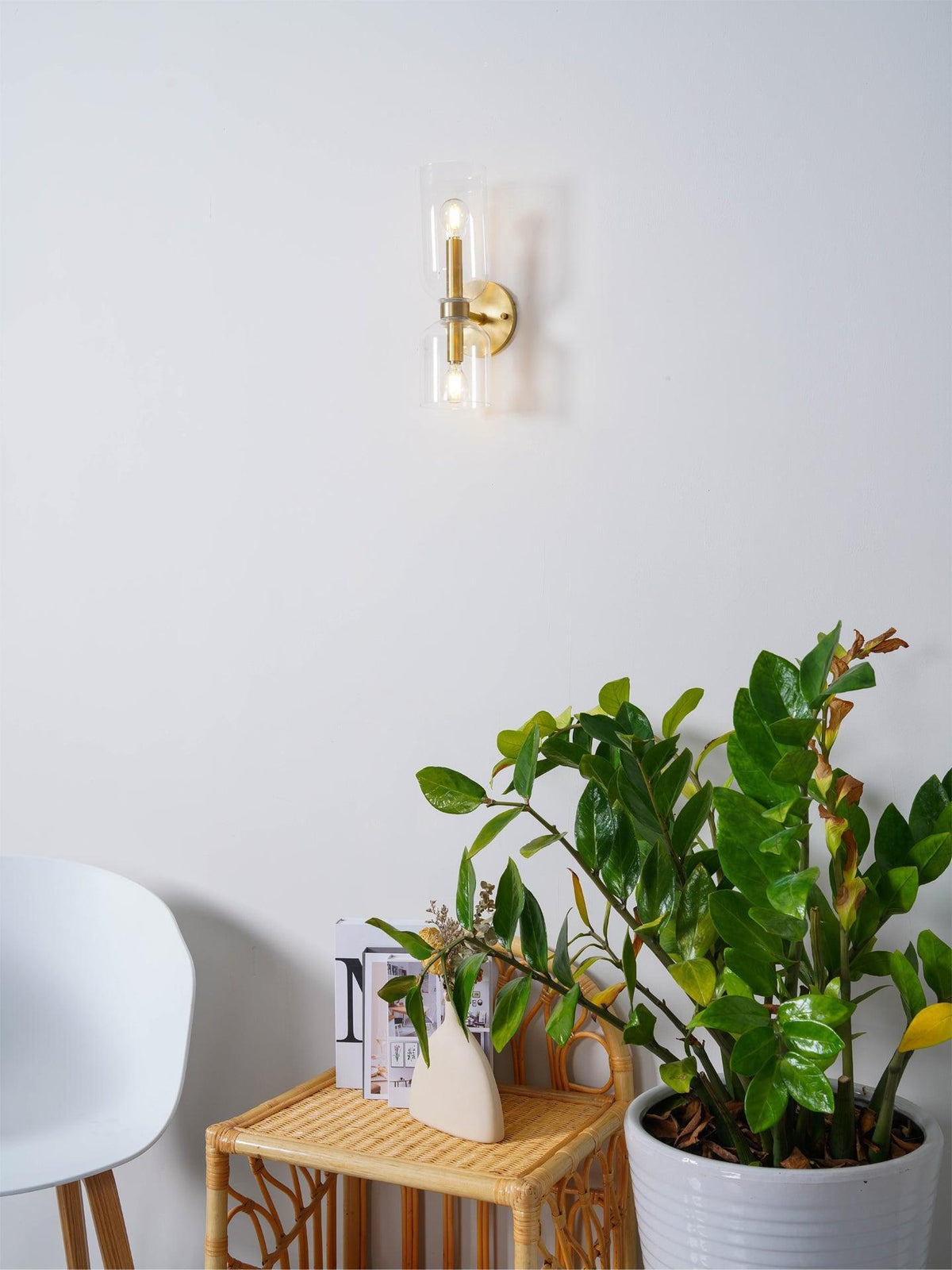 Lylaearis Nordic Art Plug-In Glass Wall Lamp - Neutralighting