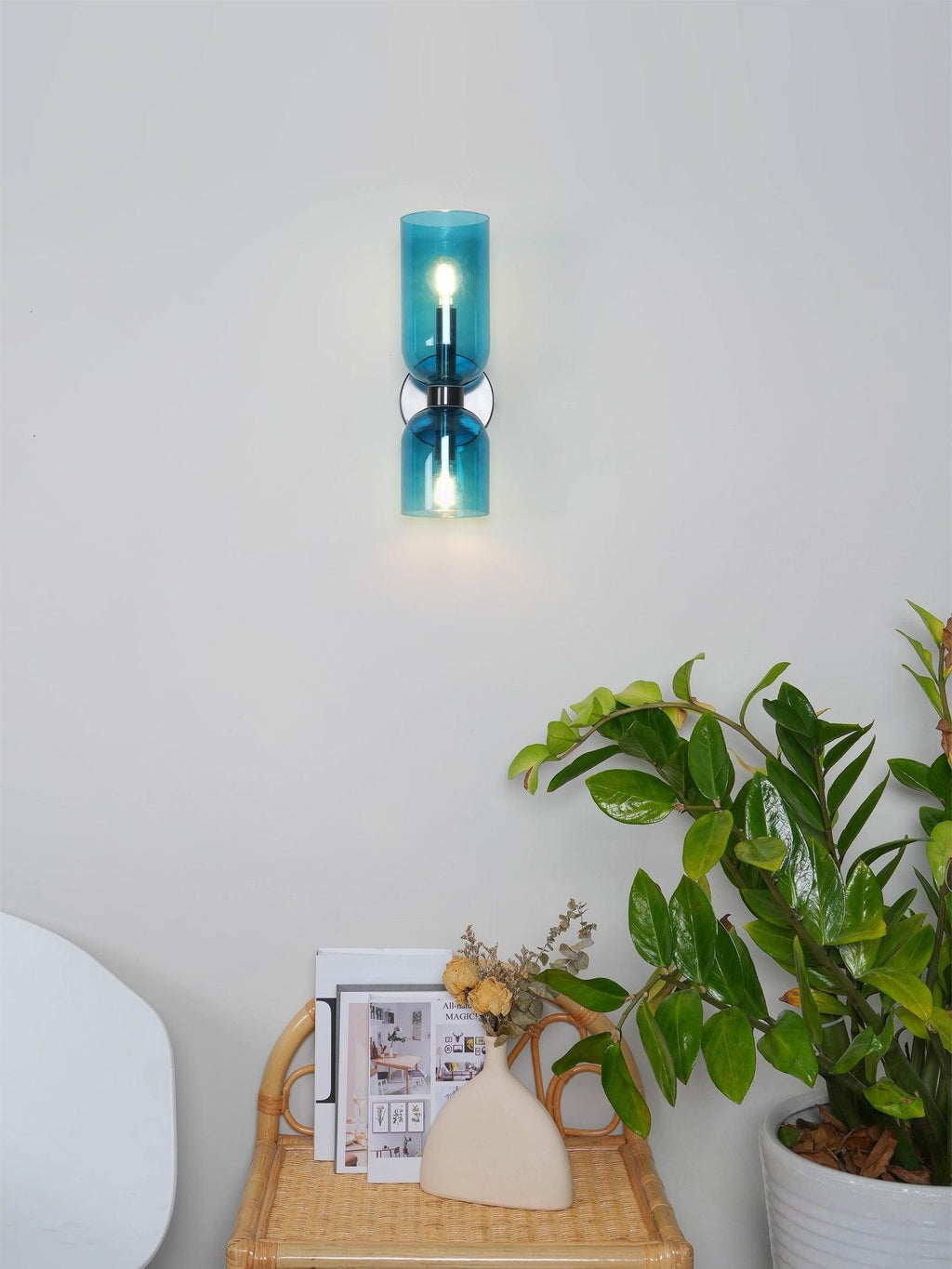 Lylaearis Nordic Art Plug-In Glass Wall Lamp - Neutralighting