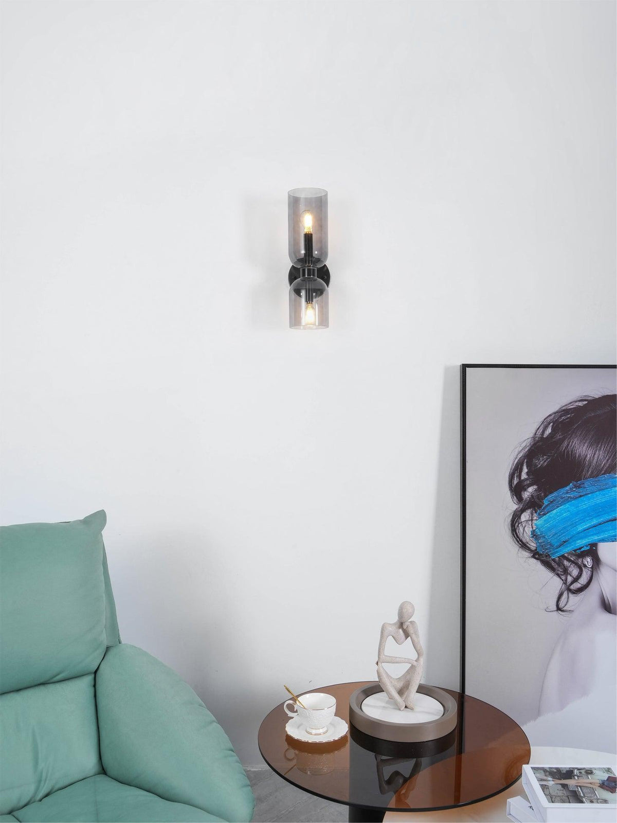 Lylaearis Nordic Art Plug-In Glass Wall Lamp - Neutralighting