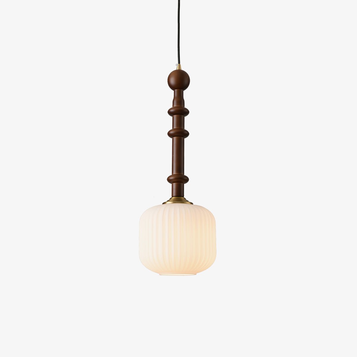 Iliror Traditionnel Art Bois Verre Pendentif Lumière - Neutralighting