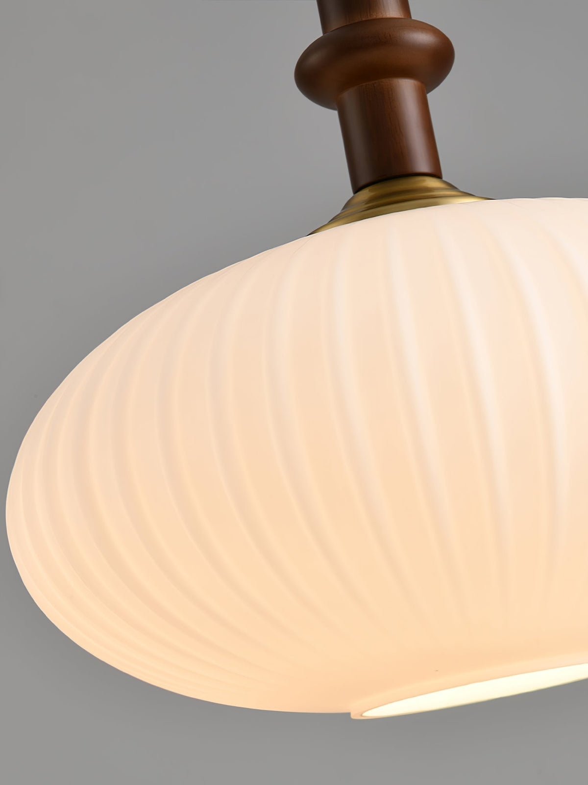 Iliror Traditionnel Art Bois Verre Pendentif Lumière - Neutralighting