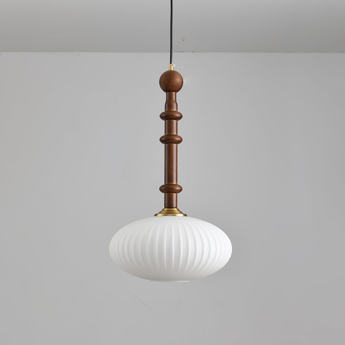 Iliror Traditionnel Art Bois Verre Pendentif Lumière - Neutralighting