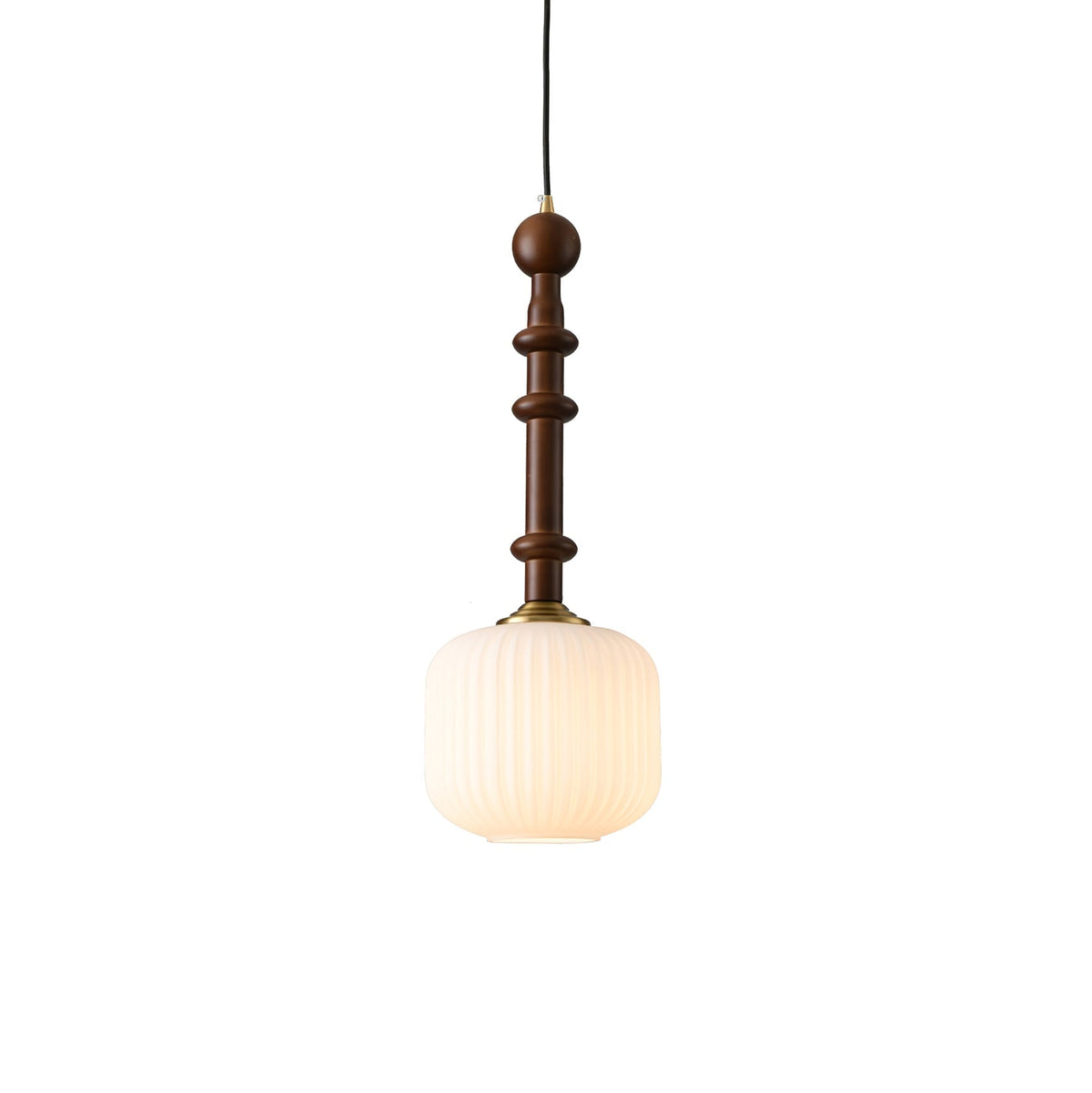 Iliror Traditionnel Art Bois Verre Pendentif Lumière - Neutralighting
